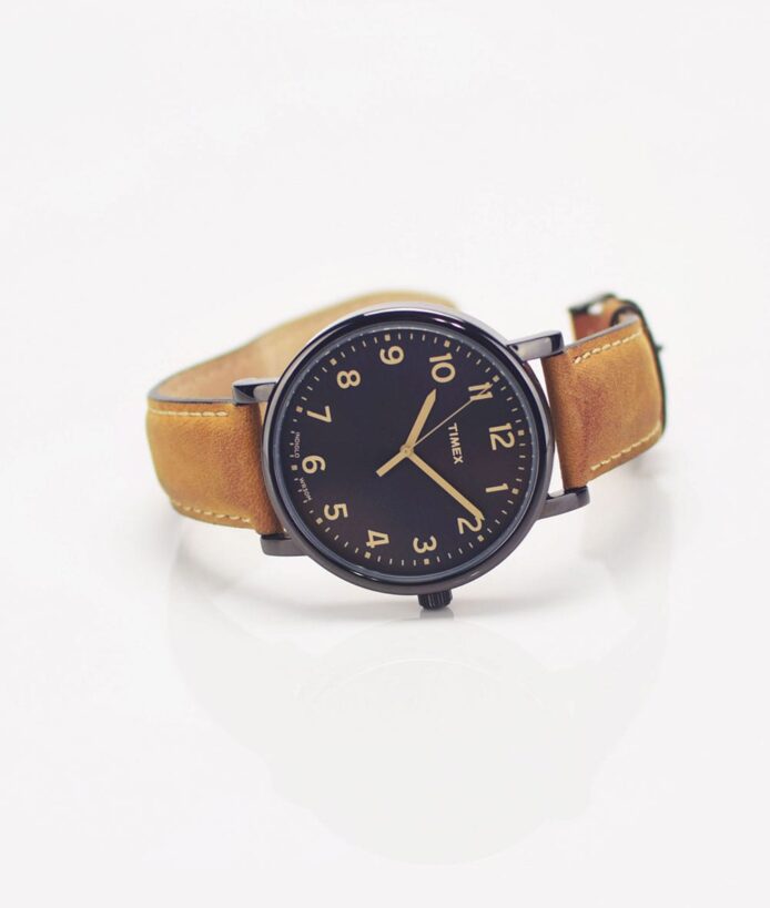 Men's Leather Strap Watch